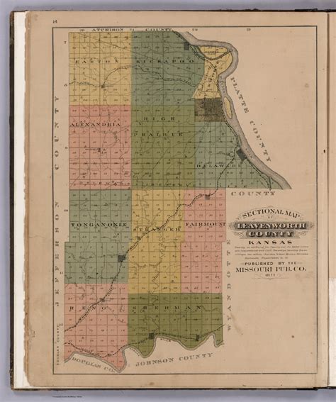 Sectional Map Of Leavenworth County Kansas David
