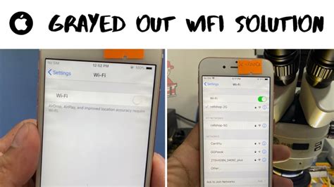 How To Repair Iphone Grayed Out Wifi Hardware Solution Youtube
