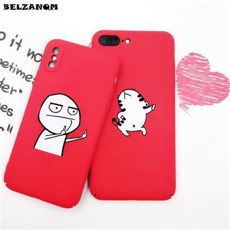360 full cute funny cartoon phone case for iphone x case for iphone 6s 6 7 8 plus cover dancing