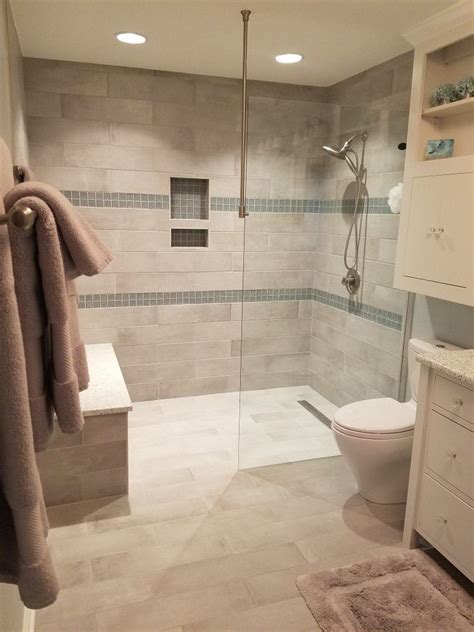 Small Bathroom Curbless Shower Ideas Best Design Idea