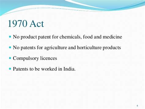 The Indian Patent Act 1970