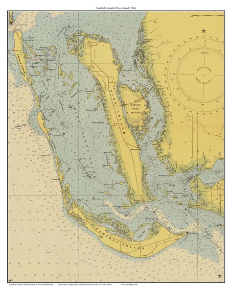 Sanibel Island And Pine Island 1948 Florida 80000 Scale