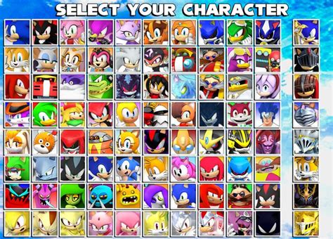Sonic Character Select By Nibroc Rock On Deviantart Sonic Classic