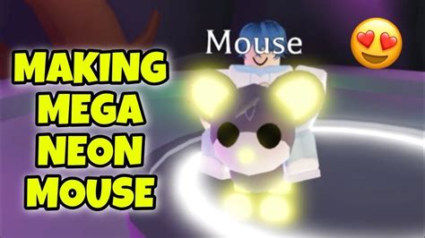 Making Mega Neon Mouse Adopt Me Youtube