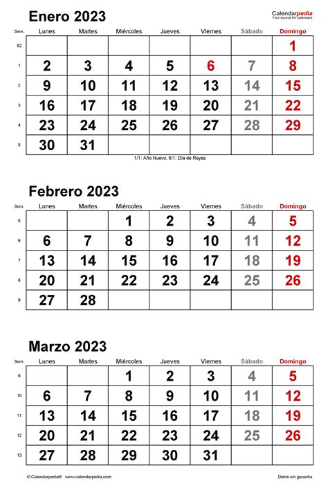 Calendario Trimestral Horizontal Para 2023 La Semana Comienza El Vrogue