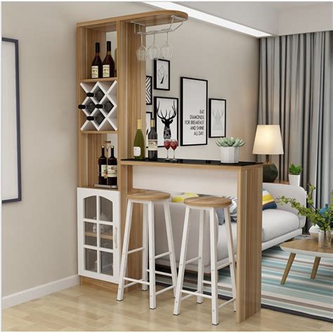 200x140x30cm Home House Bar Table Frame With Cabinet And