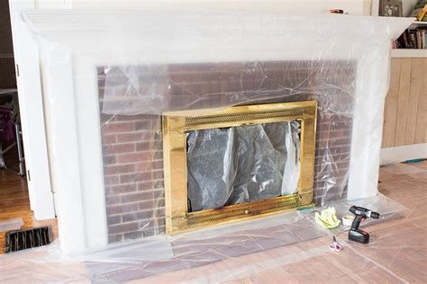 How To Spray Paint A Brass Fireplace Insert A Butterfly House