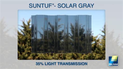 Suntuf 26 In X 6 Ft Solar Grey Polycarbonate Roof Panel 158912 The