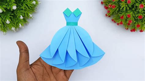 How To Make Paper Dress Beautiful Paper Cloth Making Tutorial Queen Dress Origami Dress