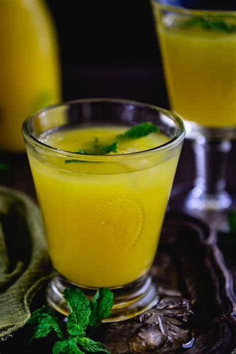 Refreshing Mango Ginger Lemonade Recipe Whiskaffair