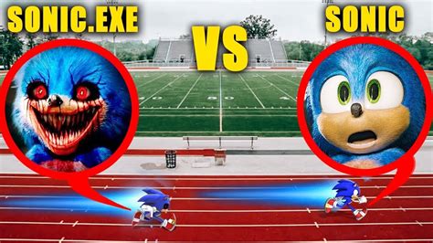 Drone Catches Sonicexe And Sonic The Hedgehog Racing On The Track Do