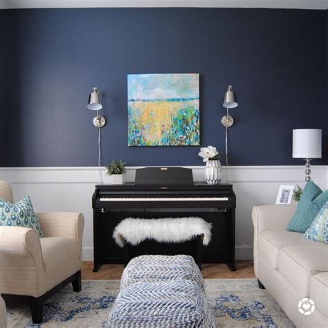 Hale Navy By Benjamin Moore Accent Chairs For Living Room Navy