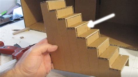 Make A Cardboard Dollhouse 7 Make The Staircases