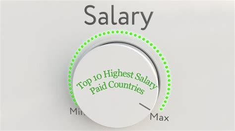 Top 10 Highest Salary Paid Countries In The World 2021 Meta Earn