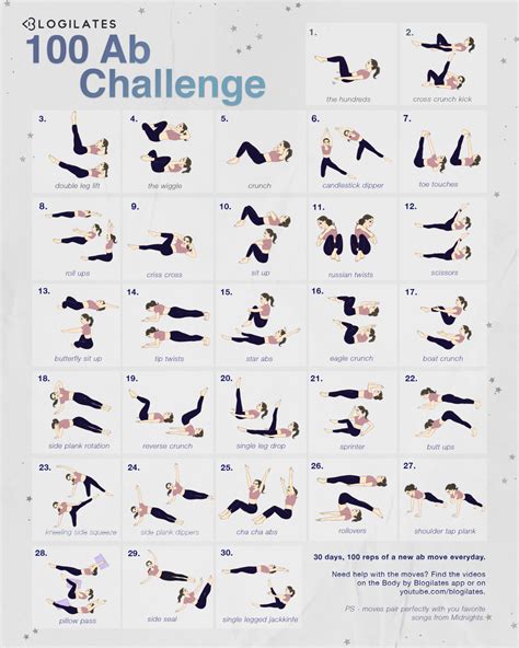 I Made A Midnights Version Of My 100 Ab Challenge Blogilates
