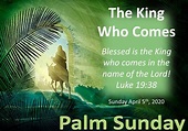 Palm Sunday – April 5, 2020 Worship & Announcements | Christ Lutheran ...