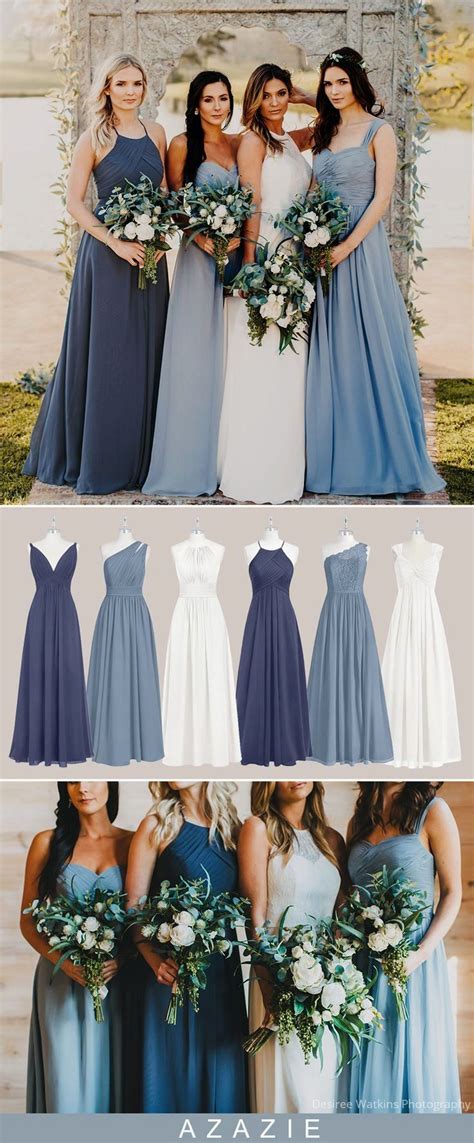 Best Cheap Homecoming Dresses Dusty Blue Bridesmaid Dresses Blue