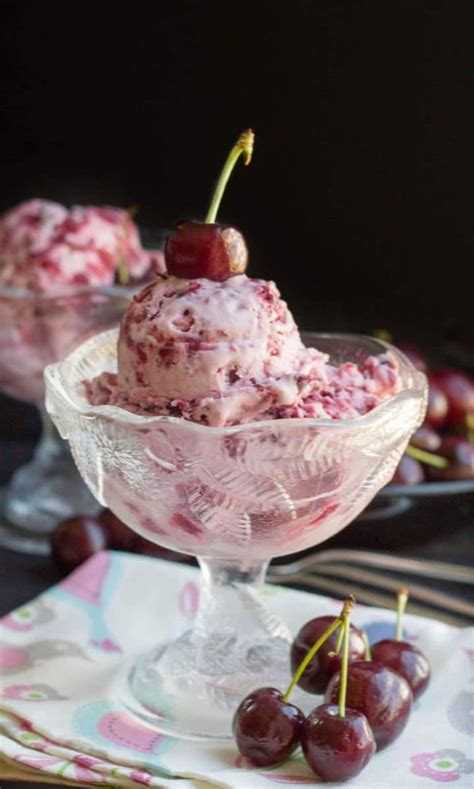 Quick Easy Homemade Cherry Ice Cream A Simple No Churn Recipe