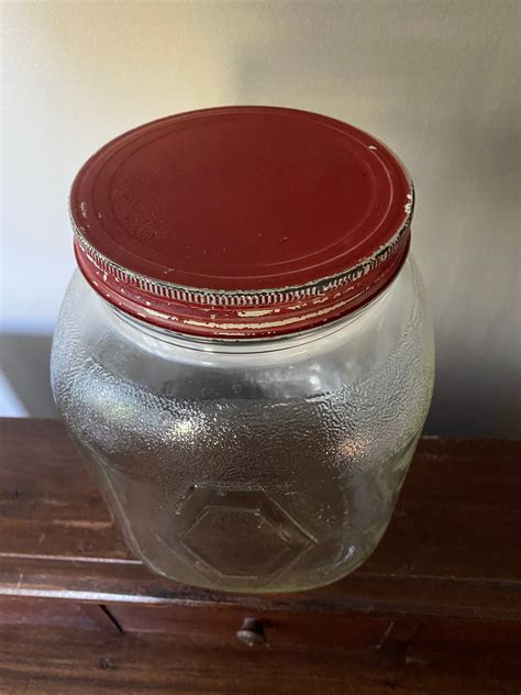 Vintage Hazel Atlas Jar Reuseable Glass From Farmhouse Etsy