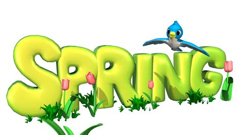 Spring Word Clipart Clipart Best