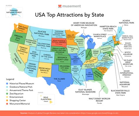 What Is Your States Most Popular Attraction Take A Look At This List