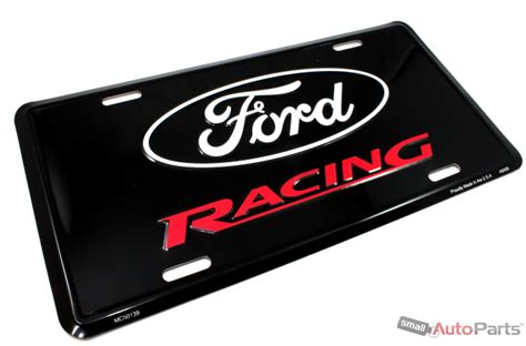 Diamond Plate Side Tool Box Ford Racing License Plate