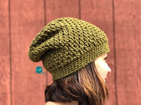 Matteo Slouchy Textured Hat Crochet Pattern Crochet Slouchy Hat Slouchy Hat Crochet Pattern