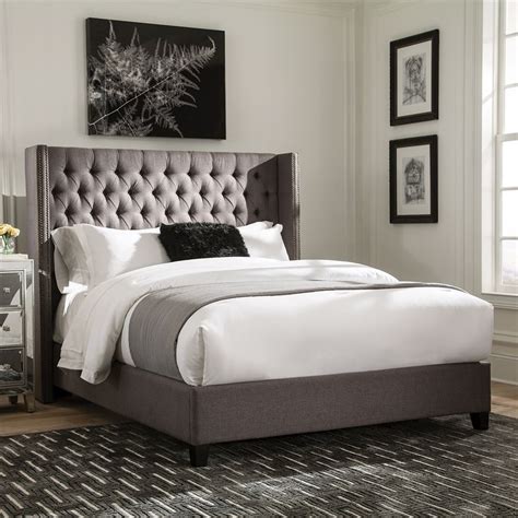 Scott Living Grey King Upholstered Bed King Upholstered Bed