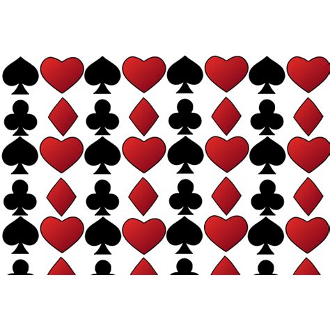 Playing Cards Spades Diamonds Hearts Clubs Wonky Vector Instant