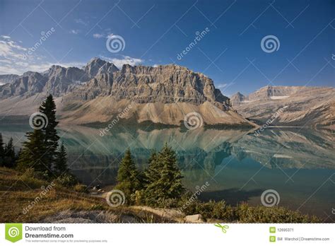Bow Lake Banff National Park Stock Image Image Of