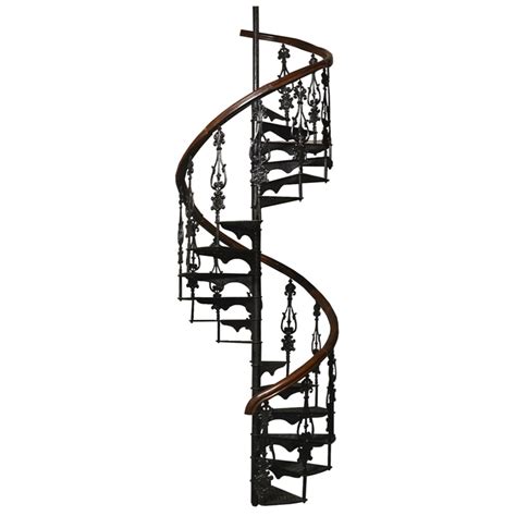 Antique Style Wrought Iron Spiral Staircase