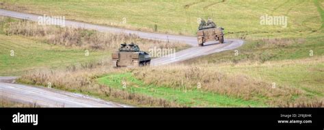 Panorama Of British Army Warrior Fv510 Light Infantry Fighting Vehicle