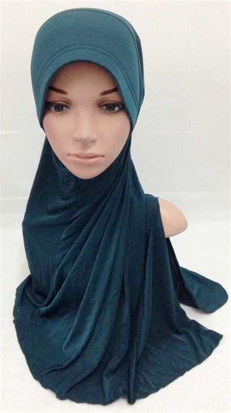 Mixed Color Abaya Cotton Instant Scarf Woman Tudung Plain Solid Viscose