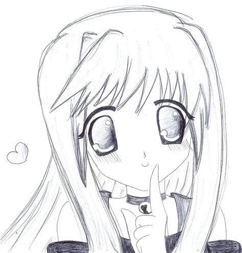 Sad Pencil Drawings Anime Girl Drawing Easy Rectangle Circle