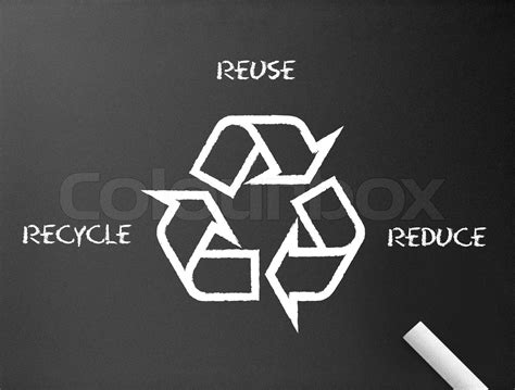 Tafel Recycling Reduzieren Wiederverwenden Stock Bild Colourbox