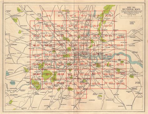 London Index Map Railways Underground Tube Bus Trolleybus Map 1948 Old