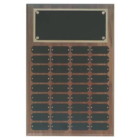 Perpetual Corporate Walnut Wall Plaque