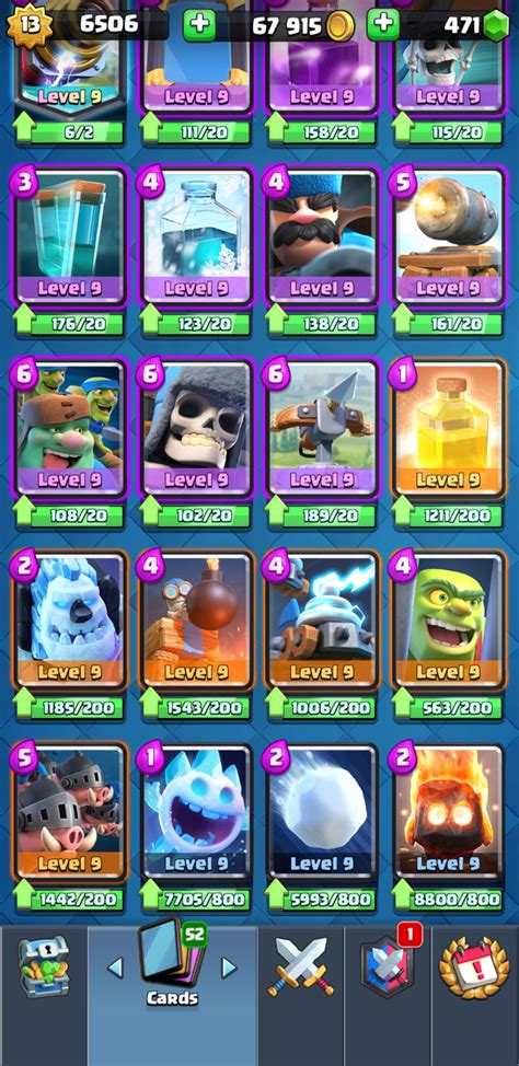 Clash Royale All Cards Images - [Selling] Clash Royale | LEVEL 13, HIGH 5937, 94 Cards Found | 130 War