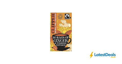 Clipper Organic Restoring Roots Ginger Turmeric Tea Bags Bags
