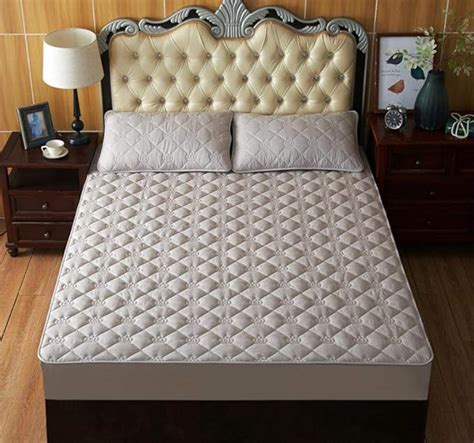 King Size Bed Sheets Bedding ，cotton Quilted Thick Fitted Sheets Non