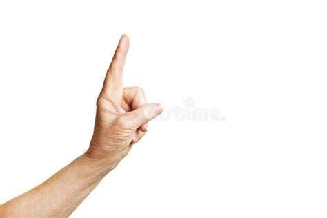 Hand Pointing Finger Inside Palm Stock Photo Image Of Deliver Empty