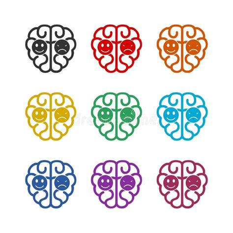 Human Brain Simple Illustration Human Brain Icon Logo Stock Vector