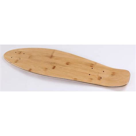 Mini Blank Kicktail Longboard Natural Bamboo 26 Deck Longboards Usa