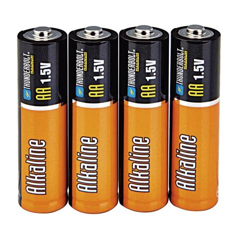 Aa Alkaline Batteries 4 Pack