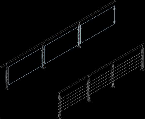 Stainless Steel Handrails Dwg Block For Autocad Designs Cad
