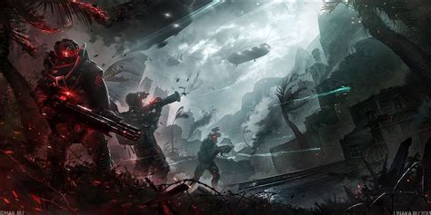 Epic Sci Fi Battle Wallpapers On Wallpaperdog