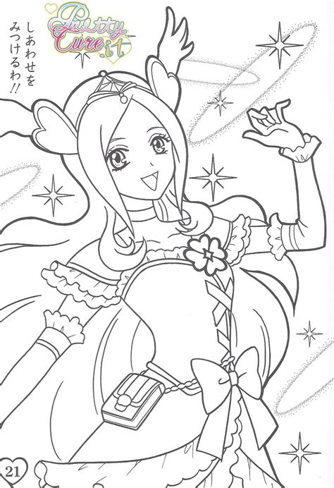 Pretty Cure Coloring Pages Sketch Coloring Page Cartoon Coloring