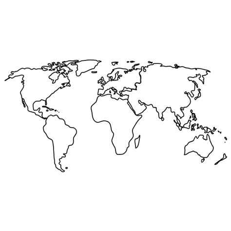 Vector Image Of Map Of The World Free Svg