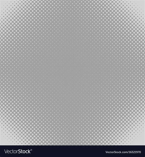 Grey Halftone Dot Pattern Background Graphic Vector Image