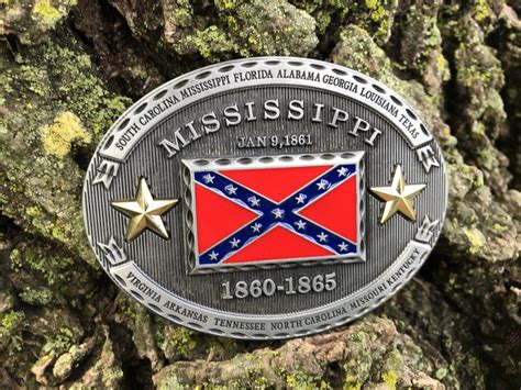 Mississippi Rebel Belt Buckle Rebel Nation
